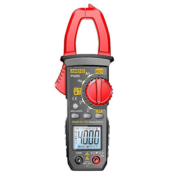 Digitalt tangamperemeter Multimeter 4000 tællinger Amp Voltmeter Tester Auto-ranging Ncv