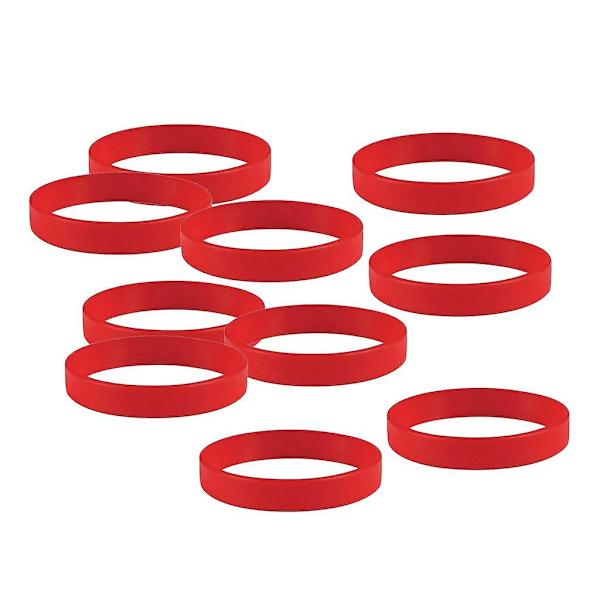 30 st/förpackning tomma silikonarmband mode gummiband