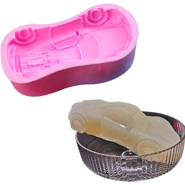 WonDerfulC 3D Fondant Sportsvogn Silikone Kageform, Racing Form Chokolade