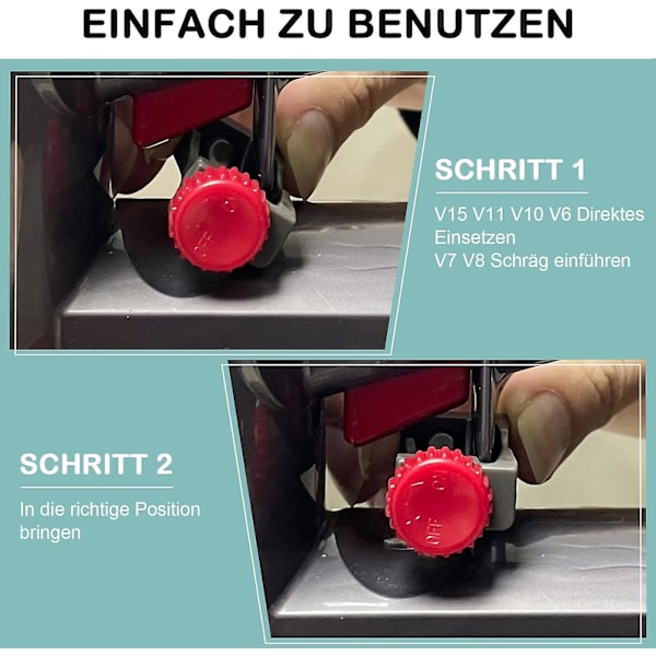 Switch Holder A til V11 V15 V10 V8 V7 V6 - Fastgørelsesswitch Holder Tilbehør til Dyson, Startknap Ikke til V11 Outsize