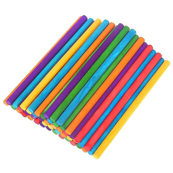 50 stk Farverige Rhythm Sticks Træ Musik Rhythm Sticks Erstatning Rhythm Sticks