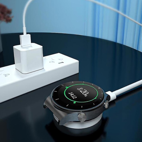 Magnetisk ladestasjon lader dock kabel strømadapter for Huawei Watch 3pro