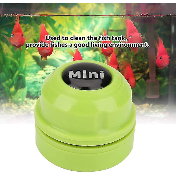 Akvariemagnetrengörare Mini Magnetisk Akvarierengöringsborste För Glas Bärbar Fisk Tankborste Fönsterrengöringsskrubber 8mm(grön)