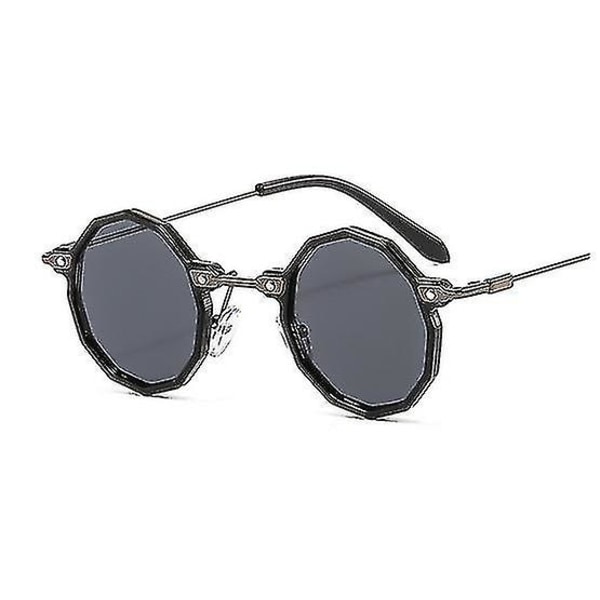 2022 New Women's Sunglasses Small Box Lace Eyewear Punk Hip Hop Round Frame Fashion Ins Street Men's Sunglasses