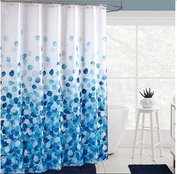 Duschdraperi, Duschdraperi 180x200cm, Maskintvättbar Polyester Duschdraperier med Viktad B