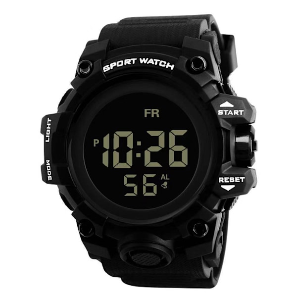 Lyxig herr analog digital militär sport LED vattentät armbandsklocka