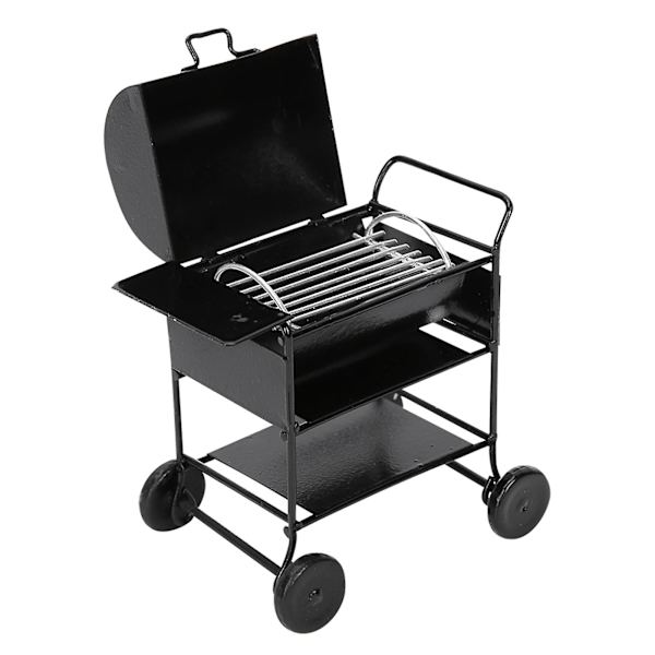 Dukkehus Tilbehør Mini Grill Stativ Håndkærre Køkken Simulation Ornament 1:12