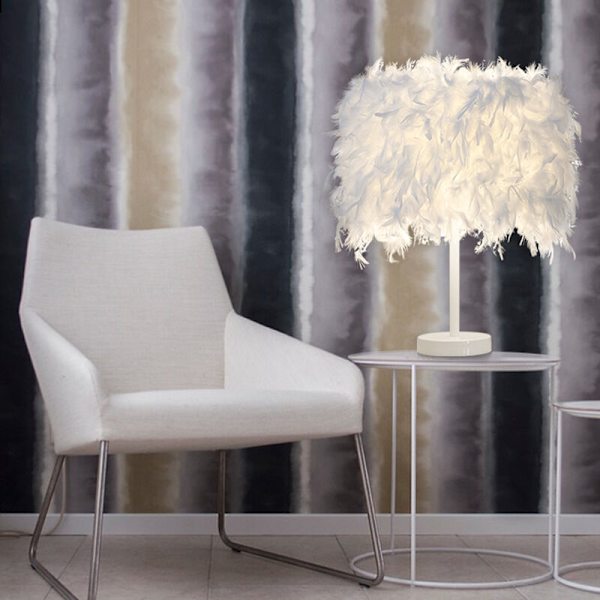 Skrivbordslampa barnrum läshörna modern vit fjäder skrivbordslampa 2535 vit 1 st