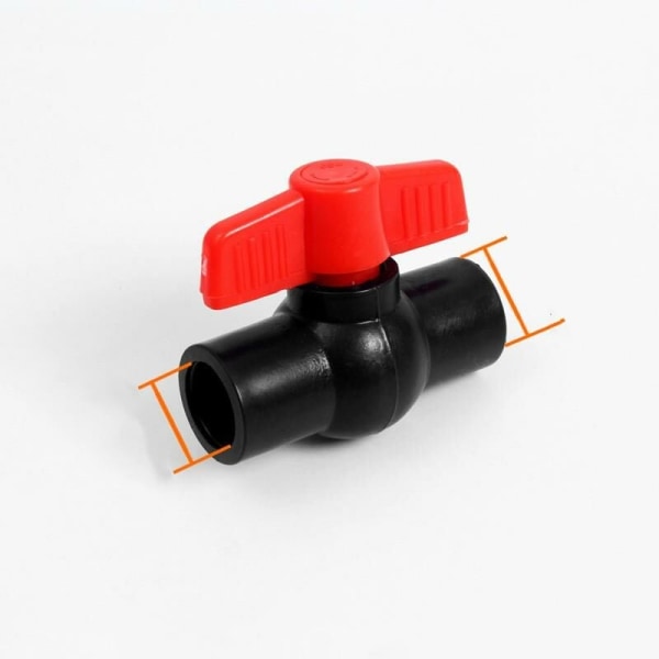 Kulkran för limning i PVC U med 2 limhylsor för 32 mm rör.