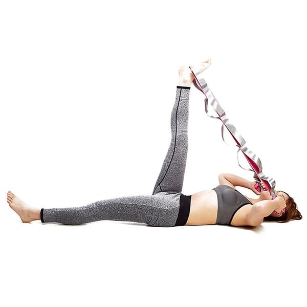 Icke elastiskt multiloop-övningsband för stretching för pilates, dans