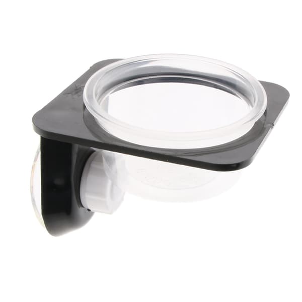 2 st sugproppar Mini Worm Dish Reptil Gecko Ledge Feeder Hörnbesparande