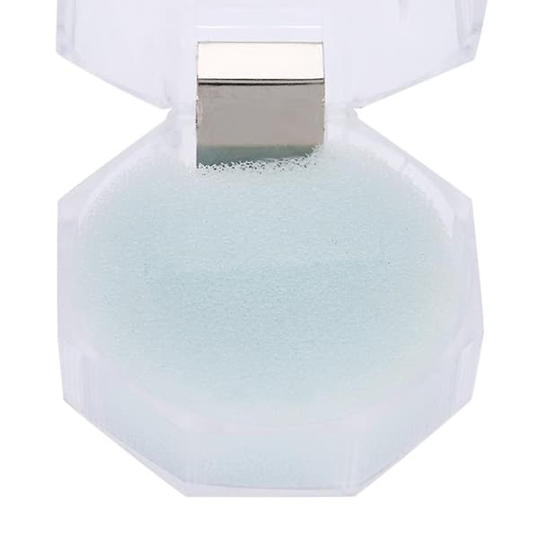 10 stk Akryl Ørepynt Ring Gave Oppbevaring Display Boks Smykker Organizer Etui Hvit