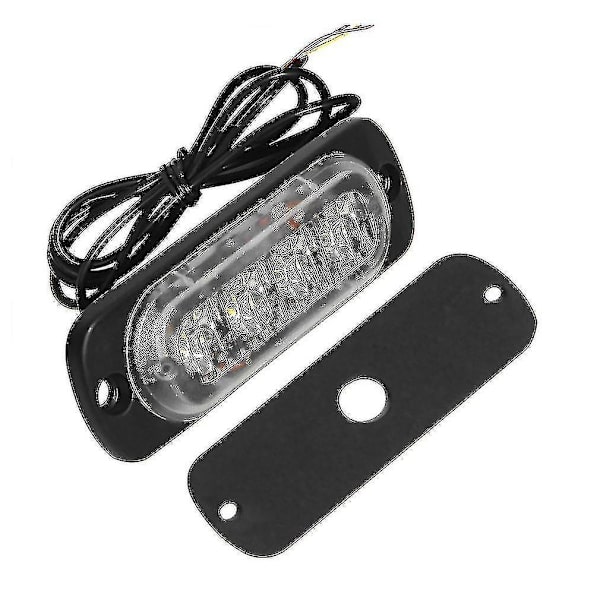 4 LED 12-24V Bil Kjøretøy Lastebil Strobe Flash Lys Side Advarsel Forsiktighetslampe