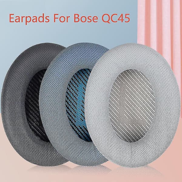Øreputer-puter, erstatning, kompatibel med Bose Quietcomfort 45 / Qc45 (Lysegrå)