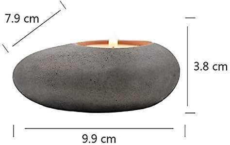 Cobblestone Tealight Candlestick Silicone Mold Concrete Flowerpot Mould Handmade