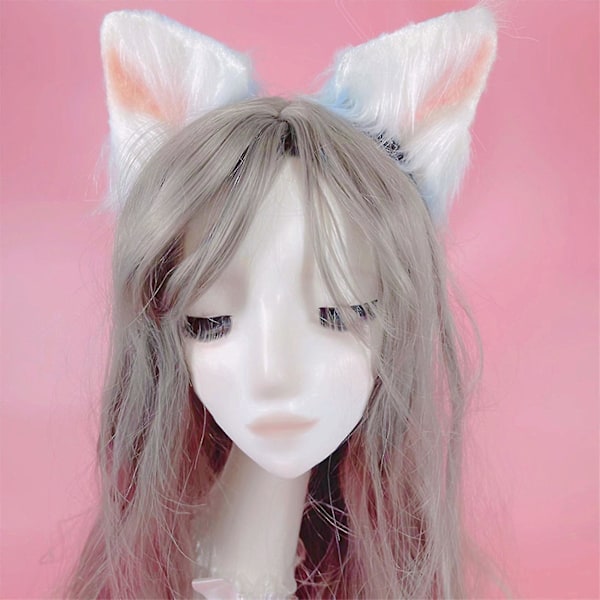 Kvinde Realistisk Pelsdyr Til Katteører Pandebånd Lolita Sød Anime Hårbøjle