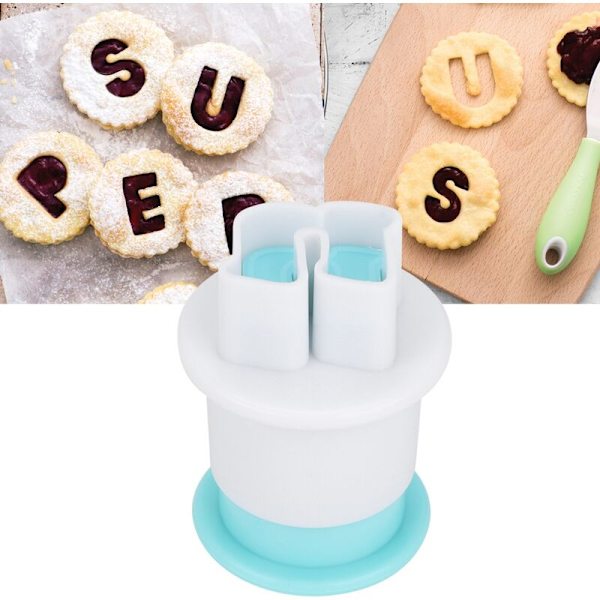26 st DIY bokstavsform kex bakform kakskärare fondantformar (små bokstäver)