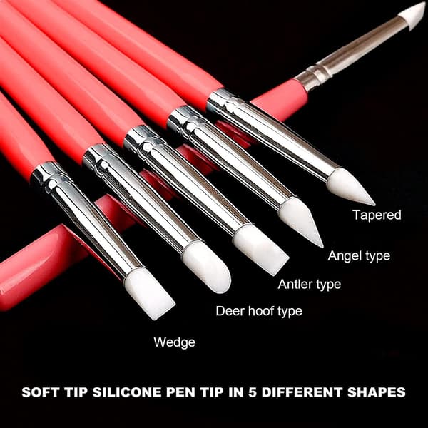 Nagelkonstborste, Rhinestone Dot Pen Nagelkonst Dot Tool