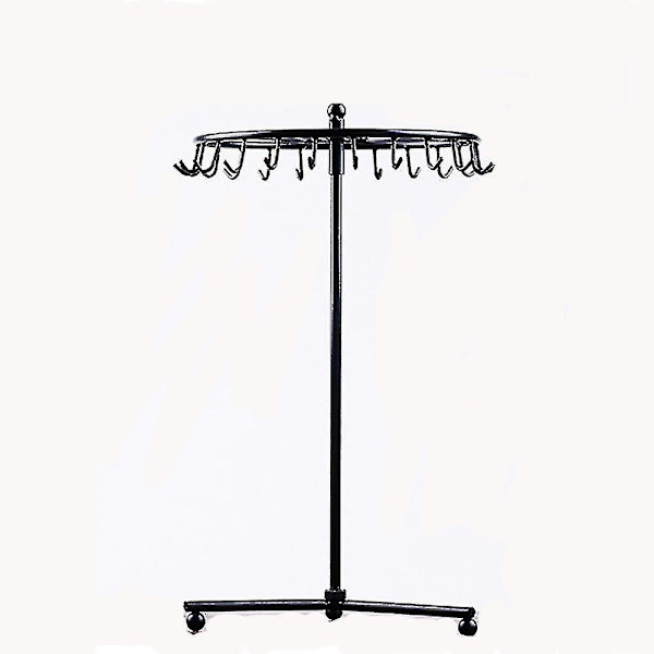 23 kroge Vintage vedhæng tørklæde smykker display stativ roterbar halskæde pandebånd armbånd ringe stand holder smykker arrangør（sort）