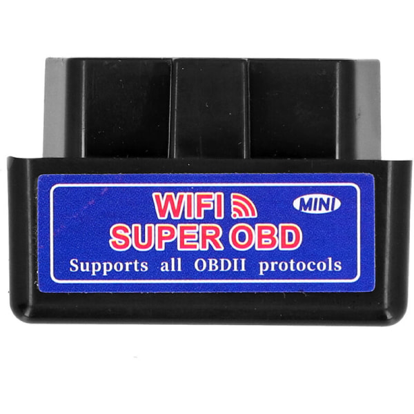 för ELM327 12V OBD2 Scanner Mini WIFI Bil Detektor Diagnostisk Adapter för Android (Svart)