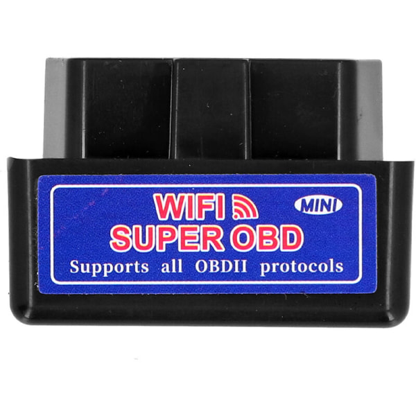 för ELM327 12V OBD2 Scanner Mini WIFI Bildetektor Diagnostisk Adapter för Android (svart)
