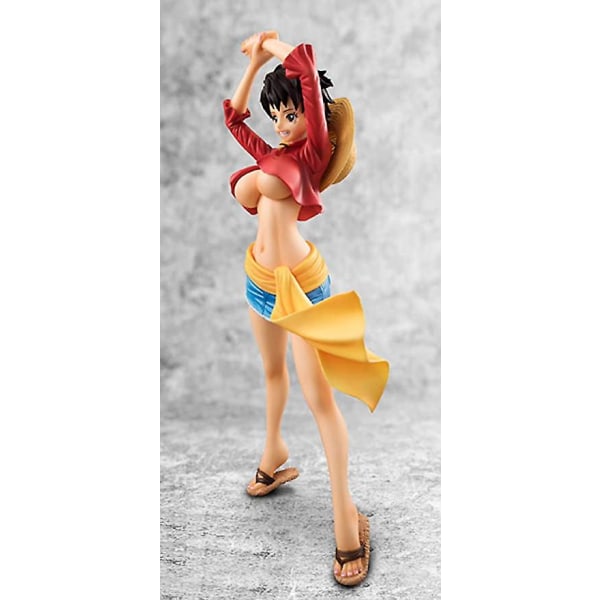 One Piece Action Figur Iro Monkey D Luffy kvindestatue Sexet pige samleobjekt dukkelegetøj Anime model 21,5 cm