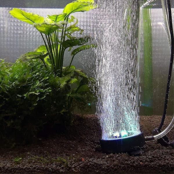 Submersible Aquarium Bubble Lamp, Auto Color Changing