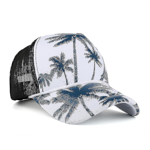 Naisten ja miesten kookospuun painatus baseball-lippis Snapback Hip Hop -lippis