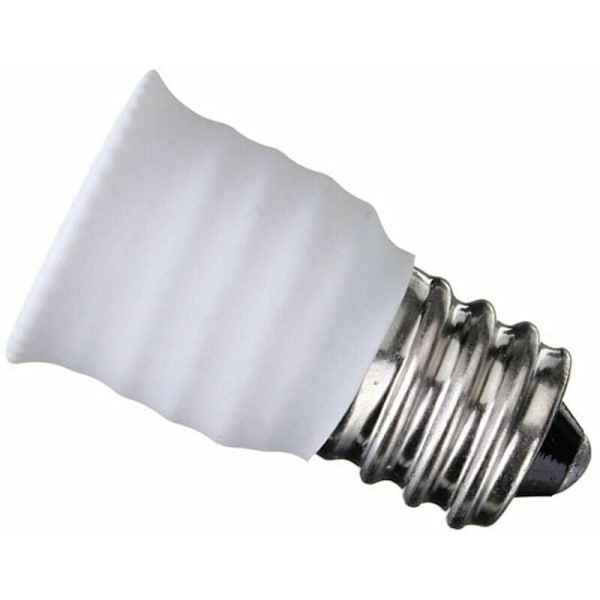 E12 till E14 Adapter Adapter LED Lampadapter Vit Konverter