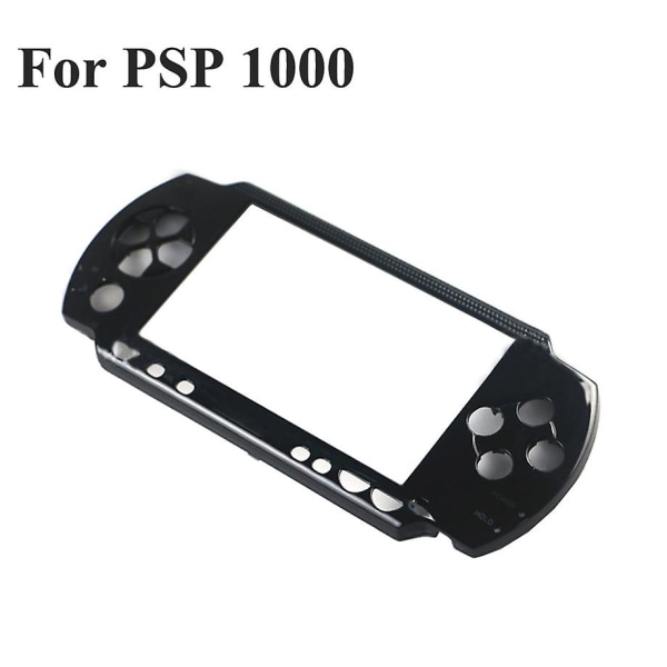 Yuxi 1st Svart Front Front Cover Shell Case Cover Procector Ersättning för Sony För Psp 1000 2000 3000 För PSP1000