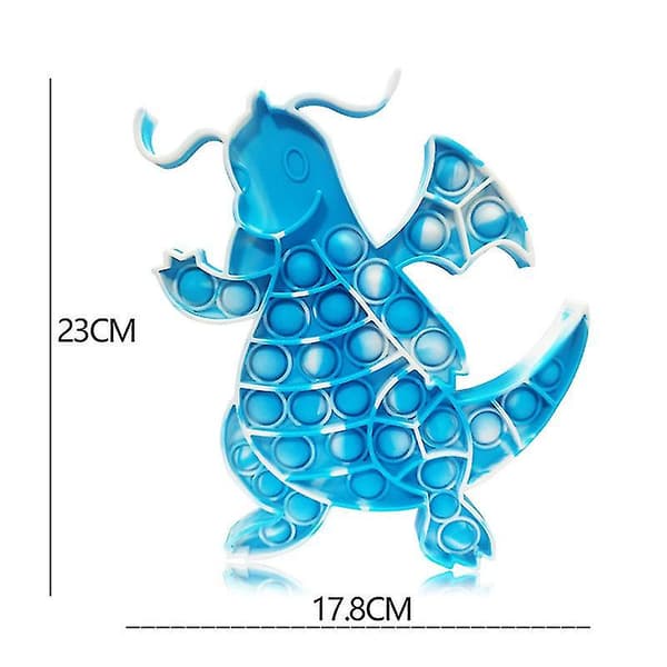 3 stk Push Pop Boble Fidget Dinosaurus Leke Sett for Barn