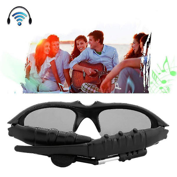 Solbriller Bluetooth Headset Earphone Håndfri Telefonopkald Til Iphone