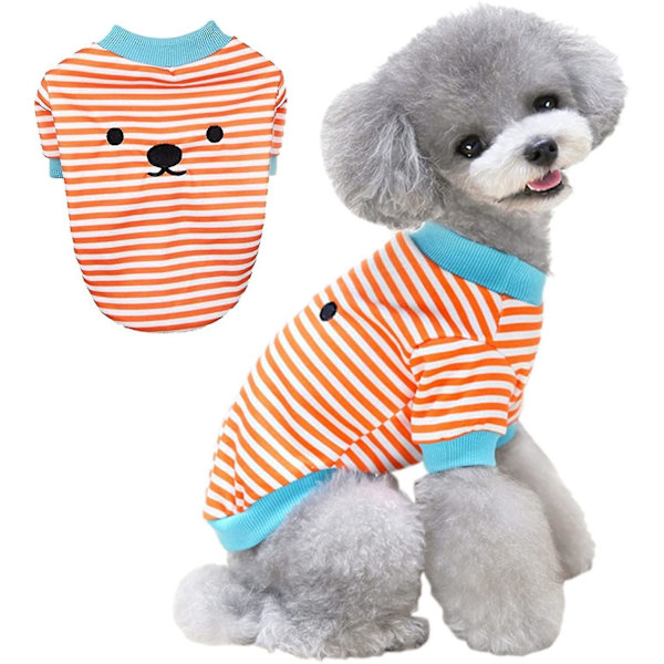 Dog Clothes Cat Sweater: Warm Pets Clothes (orange, Xs)