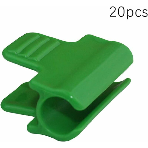 Växthusklämmor 20-pack Växthusfilmklämmor Laminerade plastklämmor för skyddsbanners Ramar och överdrag ?? 11mm