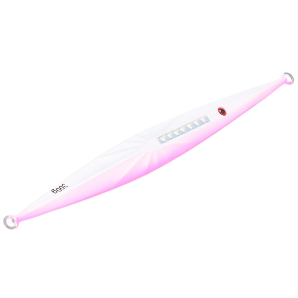 300g 25cm Havabbor Tunfisk Fiske Leker Agnet med Metallvekter og Fallende Synker - Hvit Rosa
