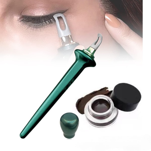 Eyeliner Silikon Eyeliner Brush Eyeliner Hjälpverktyg Grön