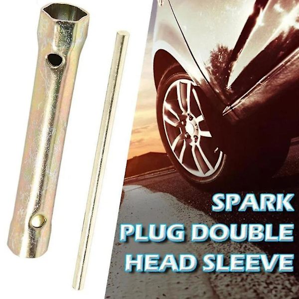 16/18mm Dubbeländad Tändstiftnyckel Hylsnyckel med Vridstång (1 set)