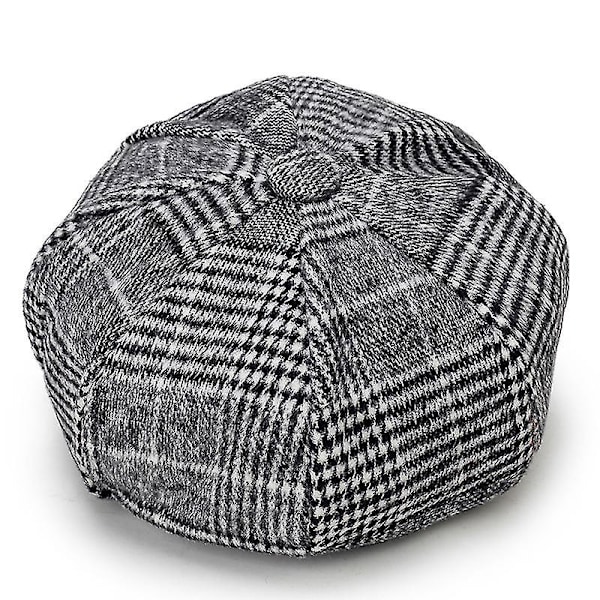 Kunstnerisk Vintage Newsboy Peaked Beret Varm Baker Boys Solhat Flad Kasket til Kvinder Piger