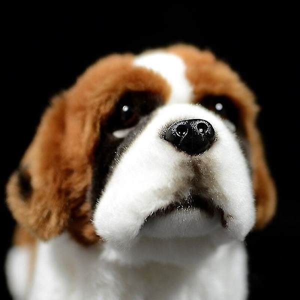 Realistiska Saint Bernard plyschleksaker Verkliga livet Stående hundvalp Gosedjur Leksakspresenter 26cm L Storlek