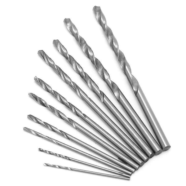 10 stk./sæt Hss Micro Twist Drill Bit Sæt 0,8 mm~3 mm Højhastigheds Stål Pcb Mini
