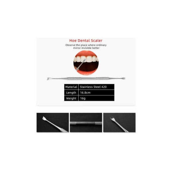 GRYM Dental Set med 4 rostfria skalare Dentalinstrument
