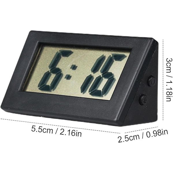 Skrivbordsur, liten elektronisk klocka, batteridrivna digitala klockor, LED-display, mini tyst