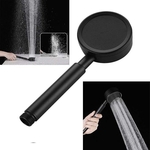 Duschhuvud med slang och handdusch 80 mm diameter med 1,5 m vattenbesparing