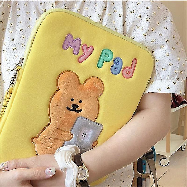 Gul Ins Bear Laptop Väska 13 Apple Ipad Sleeve Case Väska För Dell Asus Hp Acer Laptop Väska
