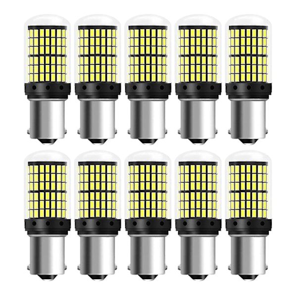 10 kpl 3014 144smd Canbus 1157 Bay15d P21w 1156 Ba15s Bau15s Py21w T20 7440 7443 W21w Led-polttimot Auto