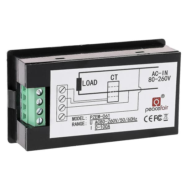 LCD-skjerm digitalt multimeter ammeter voltmeter strøm spenningseffekt