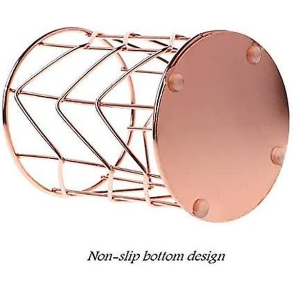 2 stk. Penneholder Penneholder Opbevaringsarrangør (rose gold)