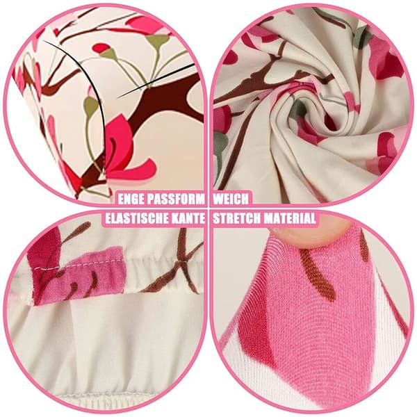 Stolskydd Stretch Stolskydd Modern Elastisk Stolskydd Dekoration Stolskydd för Universell Passform (Persikoblomma)