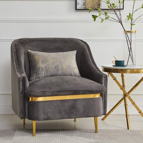 Kuddfodral 30 x 50 cm Sammet Guld Blad Kuddfodral Grå Kuddfodral Dekorativ Kudde för Soffa Sovrum Vardagsrum Set om 2