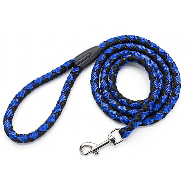 Tau-resistent eksplosjonssikker nylon hundetrekktau for utendørs (blå)